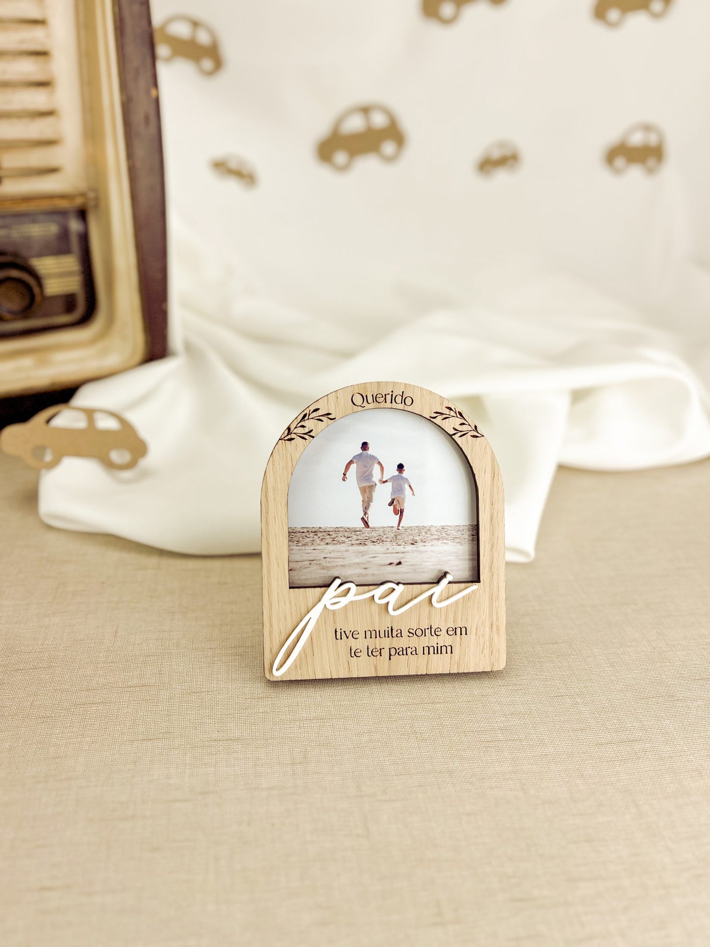 Mini Moldura Personalizada com Fotografia — Dia do Pai