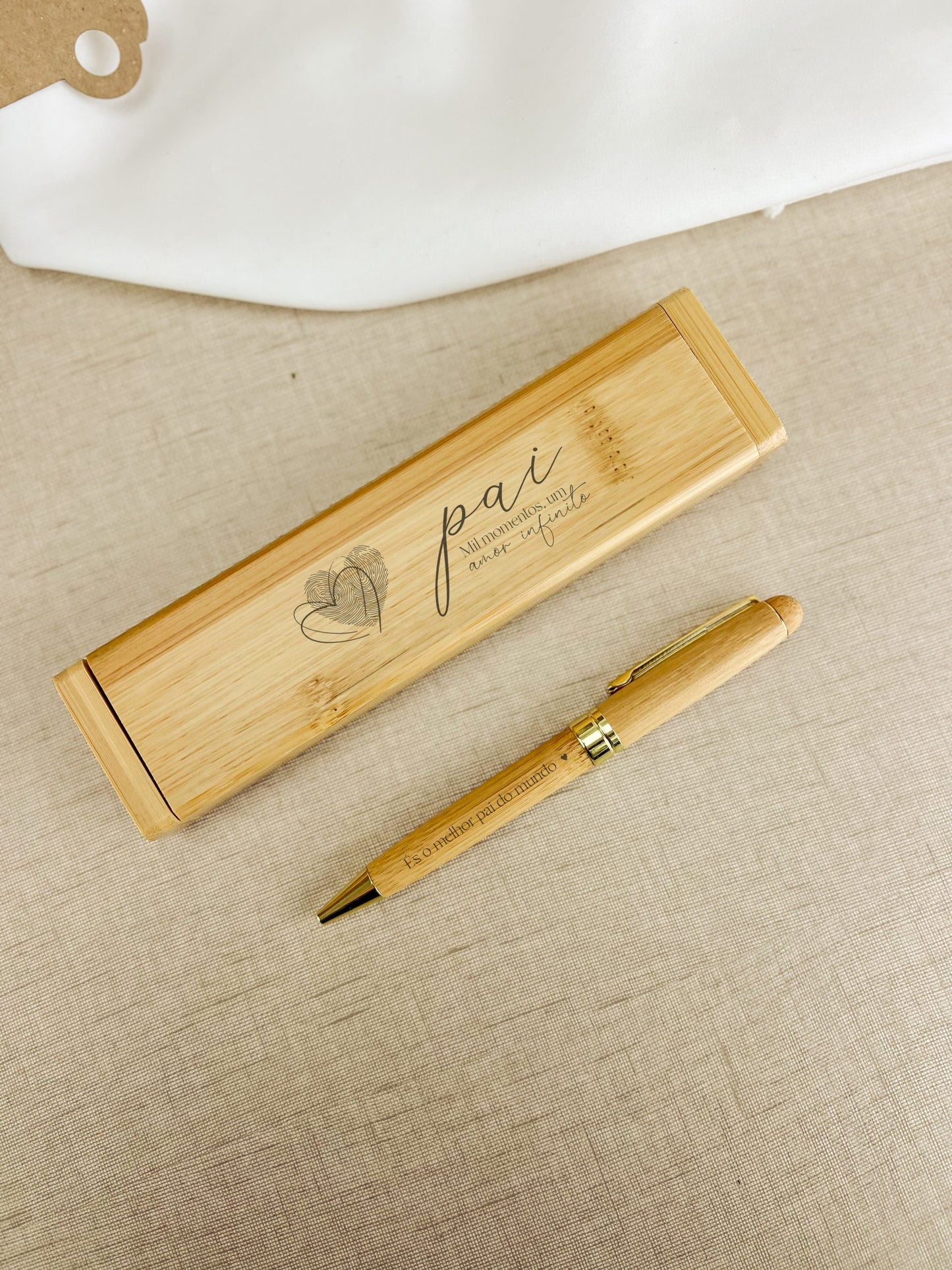 Caixa com Caneta Personalizada | Dia do Pai