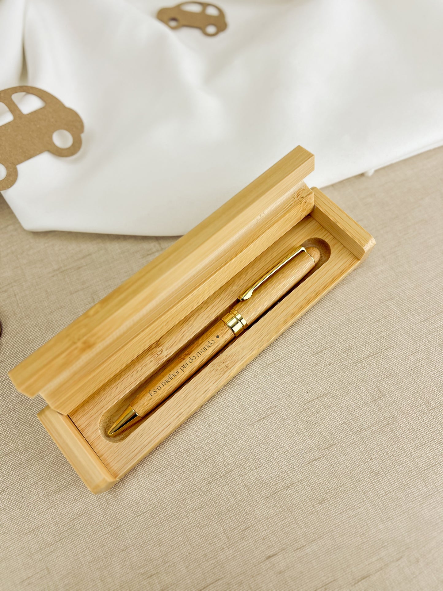 Caixa com Caneta Personalizada | Dia do Pai