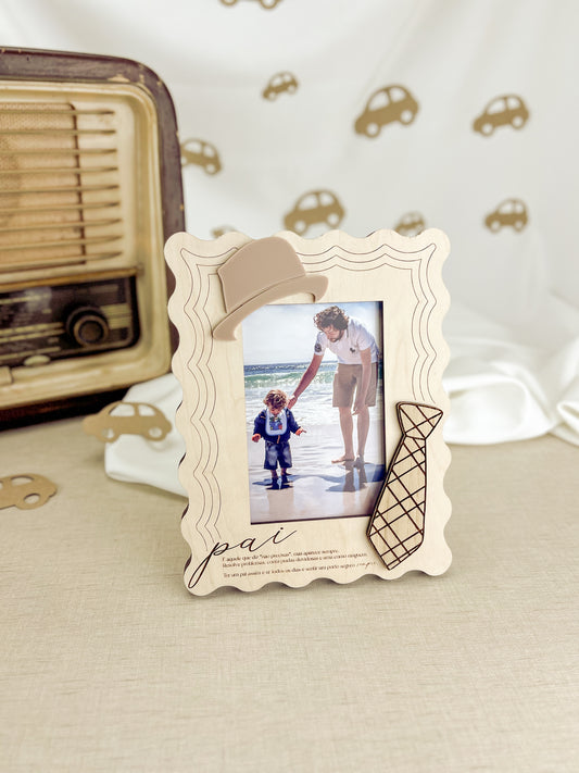 Moldura Gravata Personalizada com Fotografia | Dia do Pai