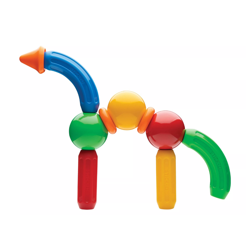 Stick-O 10 Peças Magnéticas | Constrói até 20 Modelos
