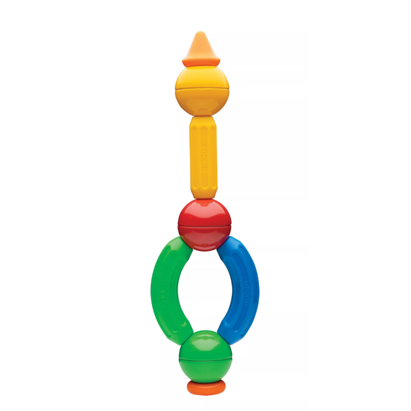 Stick-O 10 Peças Magnéticas | Constrói até 20 Modelos