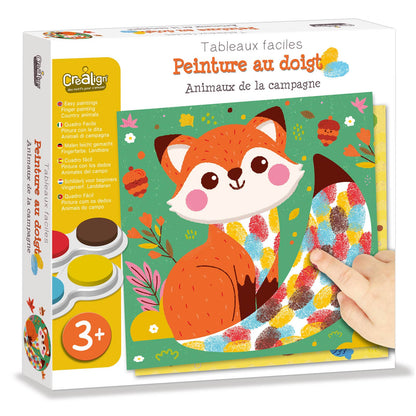 Kit Pintura a Dedo Animais no Campo | Arte Sensorial Infantil 3+