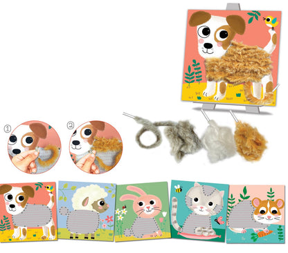 Kit de Laçar Meus Doces Companheiros | Atividade Manual para Crianças 3+