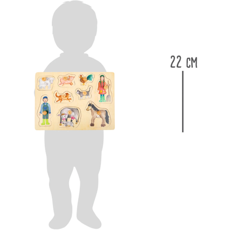 Conjunto Puzzle Vida na Quinta em Madeira | Bebé 18 Meses+
