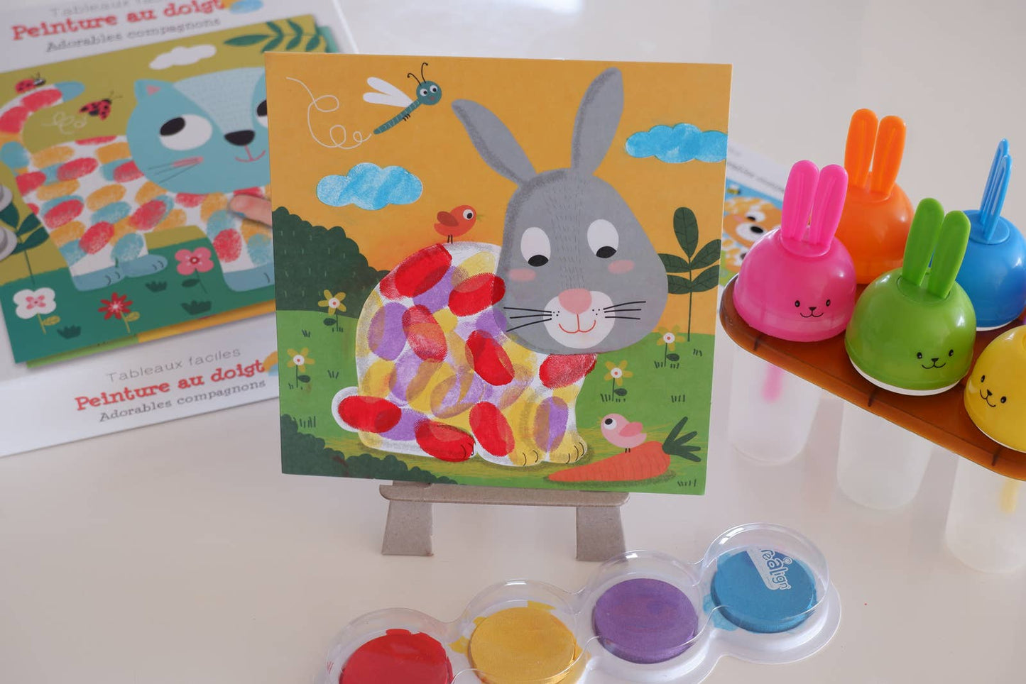 Kit Pintura a Dedo Companheiros Adoráveis | Arte Criativa Infantil 3+