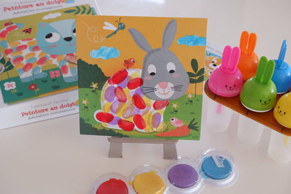 Kit Pintura a Dedo Companheiros Adoráveis | Arte Criativa Infantil 3+