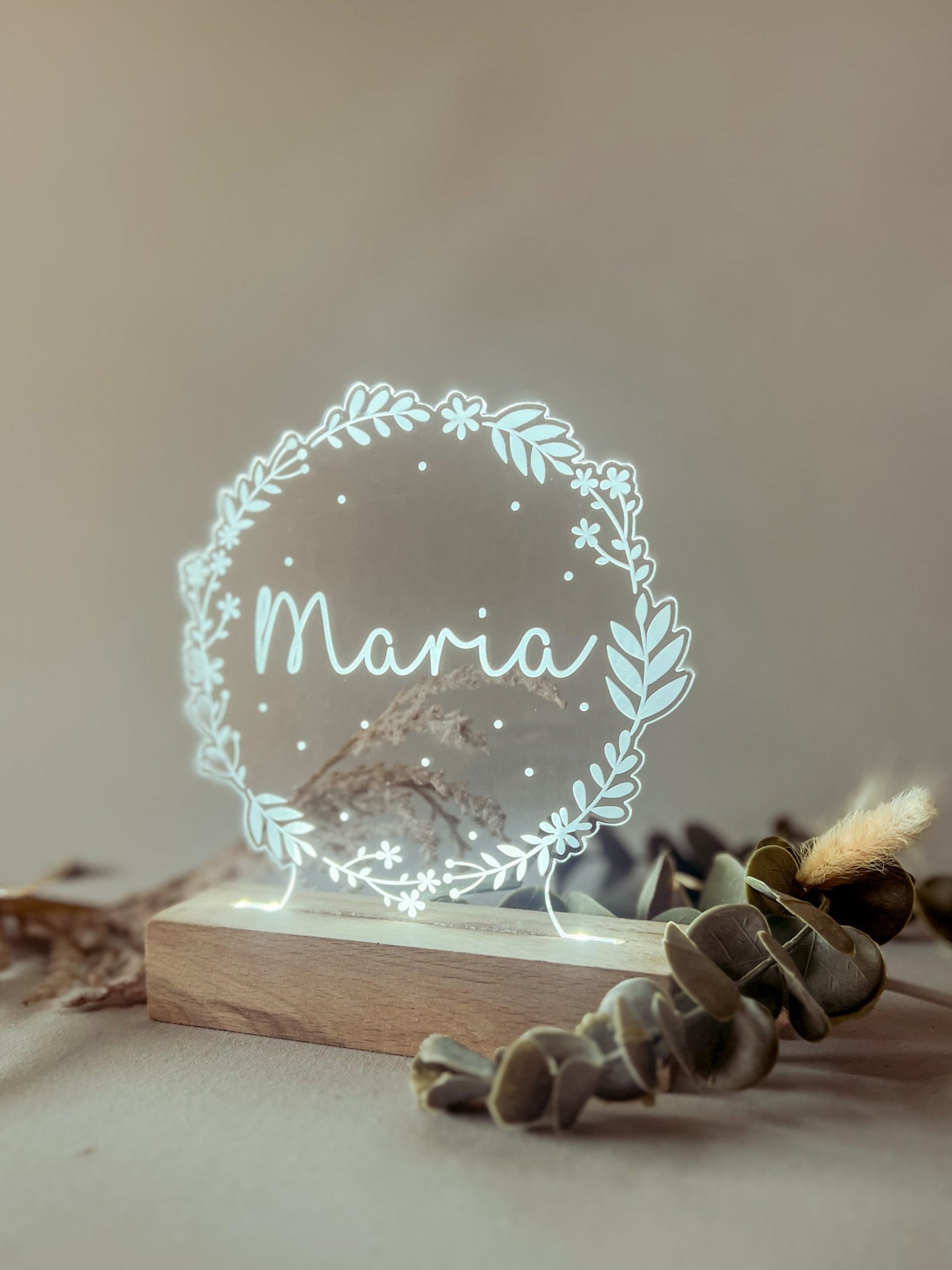Candeeiro LED Personalizado para Quarto do Bebé — Design C