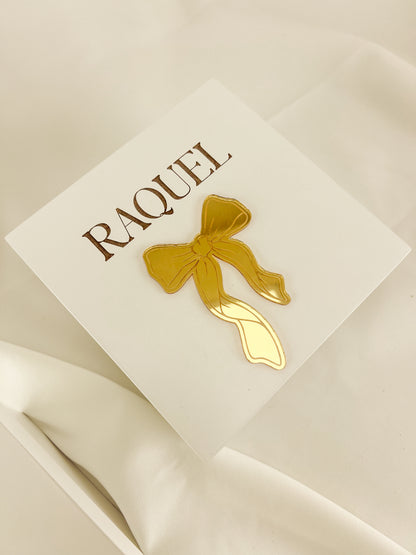 Caixa Convite para Madrinha — Mini Moldura Flor Dourada