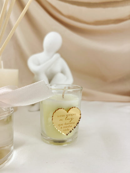 Set Difusor Aromático e Vela — Presente para a Mãe