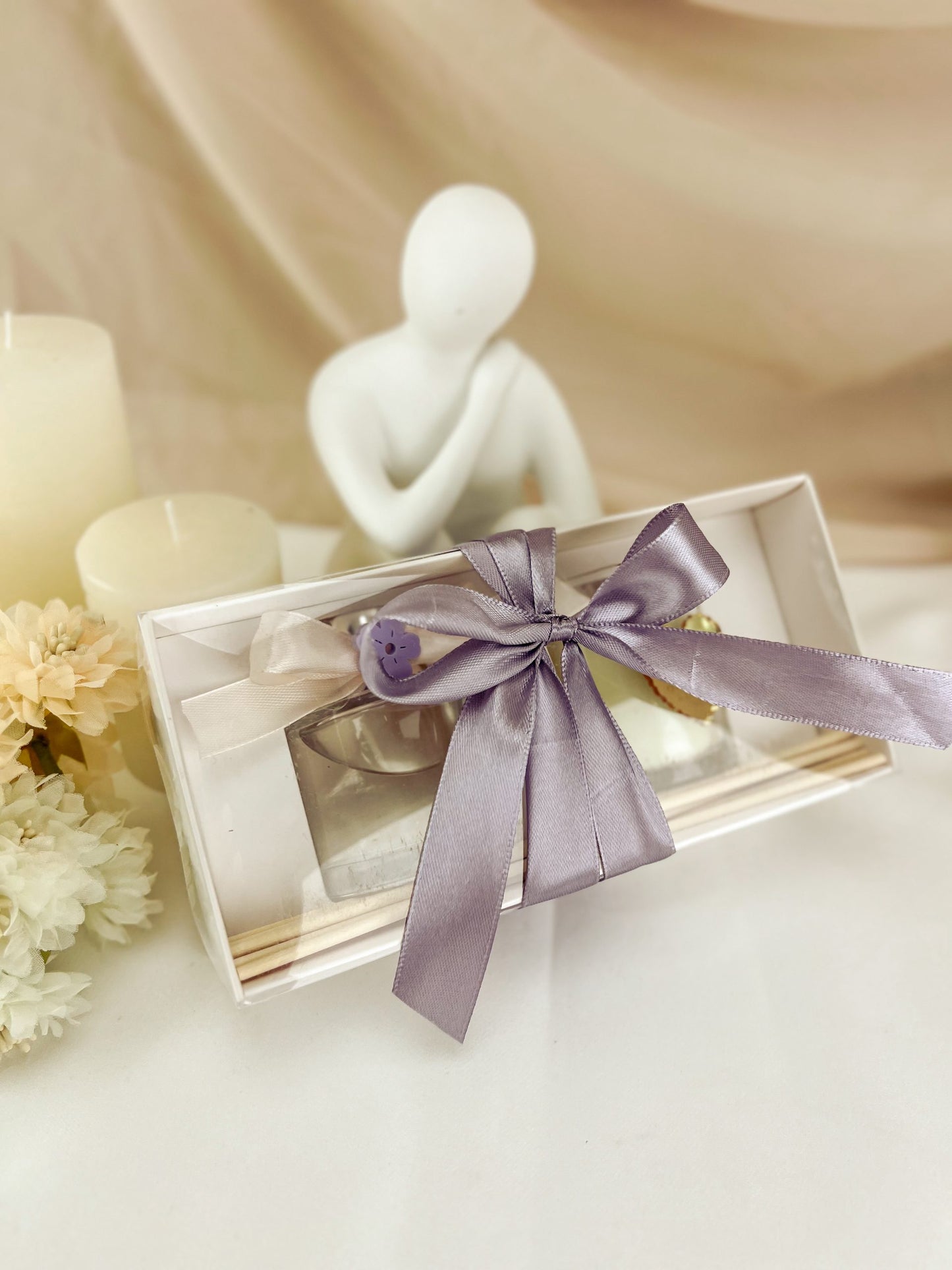 Set Difusor Aromático e Vela — Presente para a Mãe