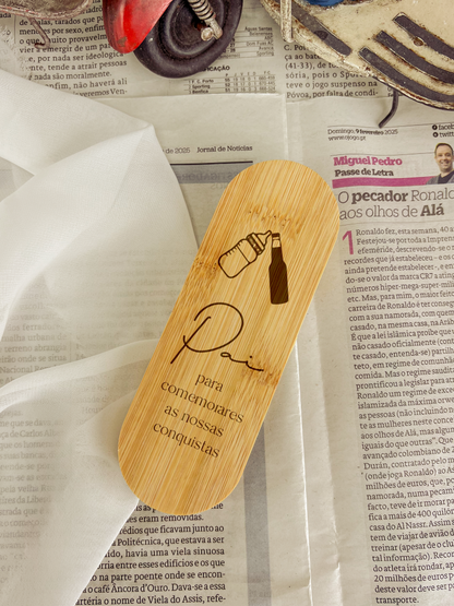 Moldura Livro Personalizada com Foto e Mensagem — Dia do Pai