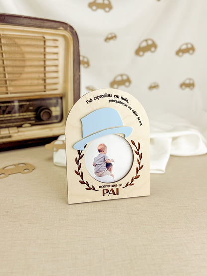 Moldura Topo Redondo Personalizada para o Dia do Pai