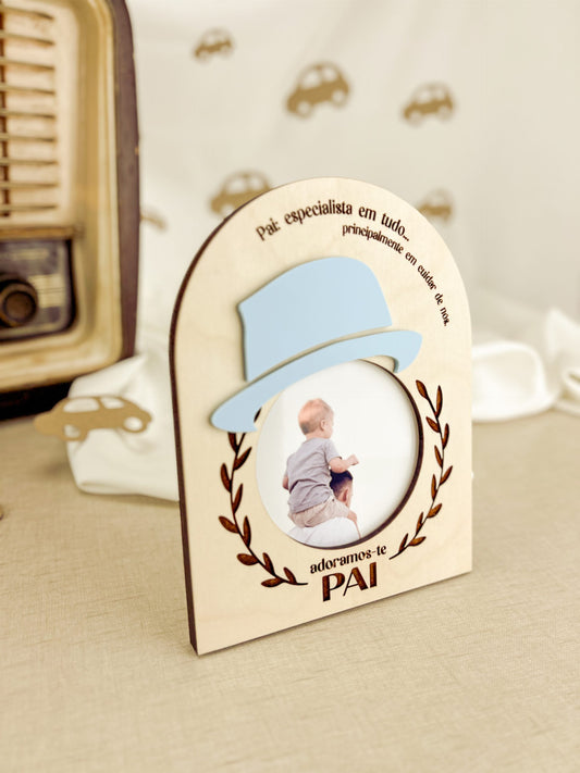 Moldura Topo Redondo Personalizada para o Dia do Pai