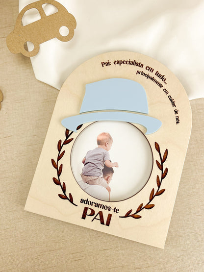 Moldura Topo Redondo Personalizada para o Dia do Pai