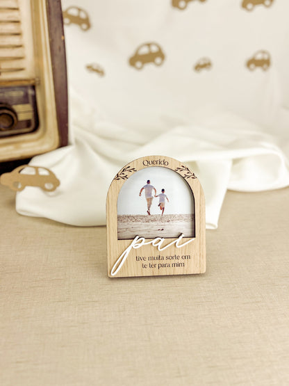 Mini Moldura Personalizada com Fotografia — Dia do Pai