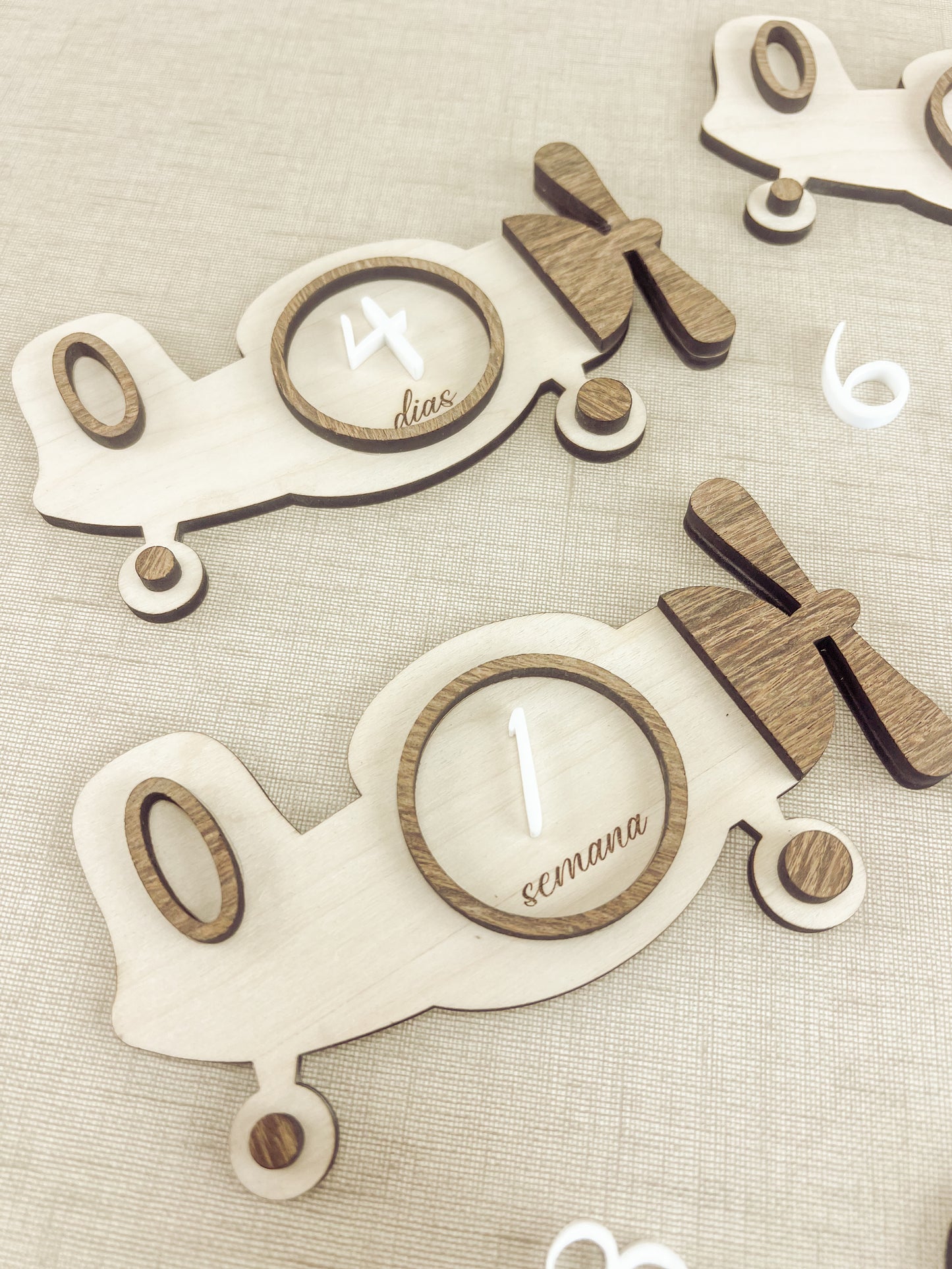 Conjunto de Placas Evolutivas — Tema Avião