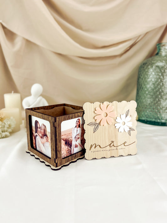 Cubo Fotográfico Personalizado - Dia da Mãe