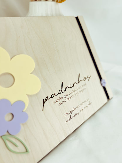 Álbum de Recordações Personalizado para Padrinhos