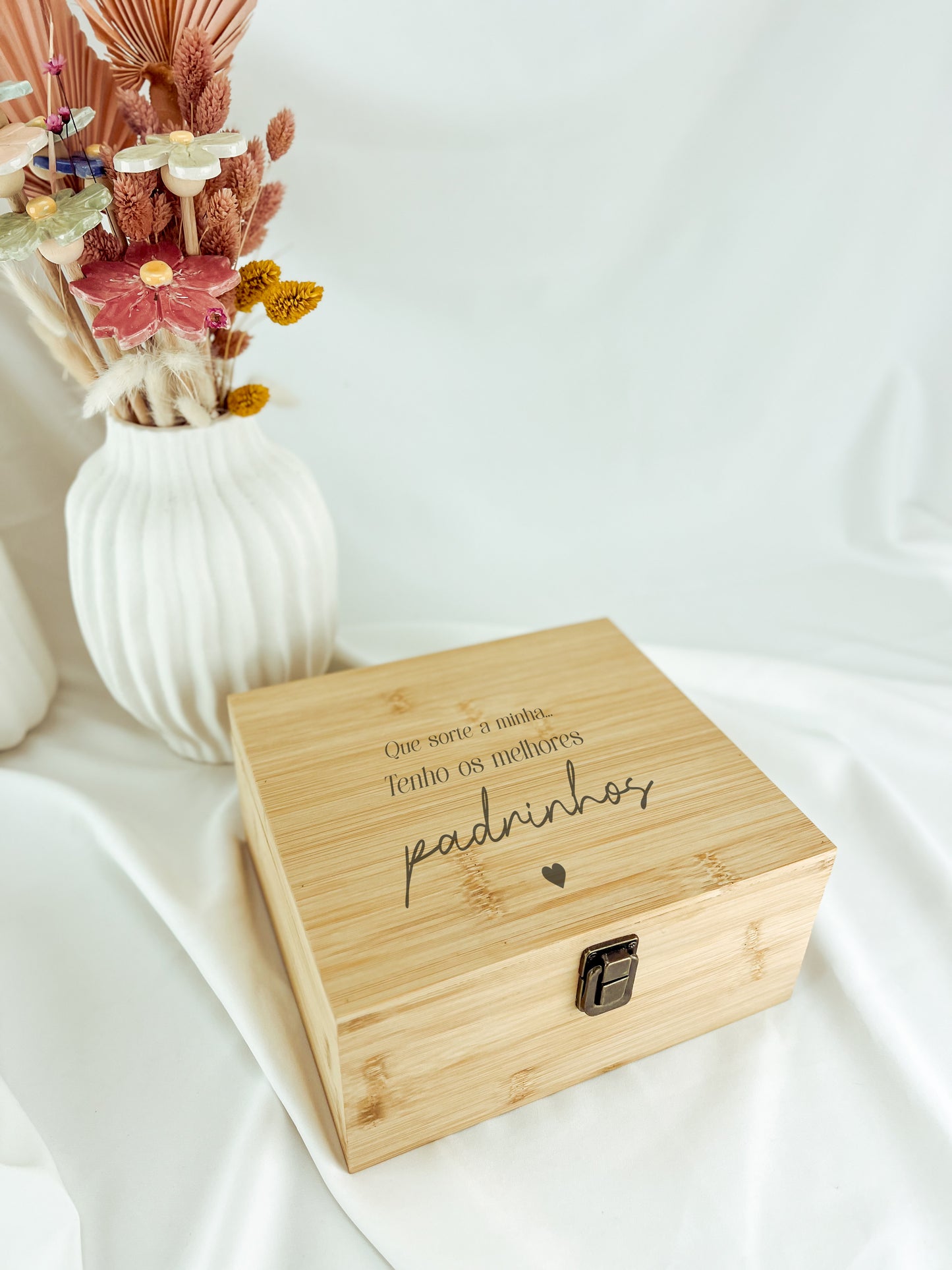 Set Whisky em Bambu com Copos de Cristal — Padrinhos