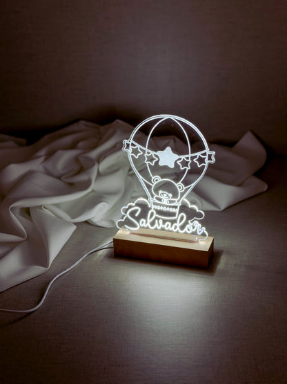 Candeeiro LED Personalizado para Quarto do Bebé — Novo Design F