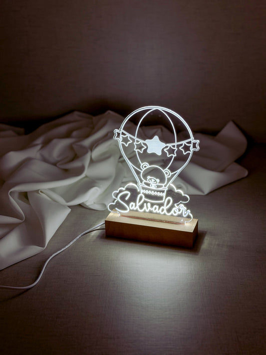 Candeeiro LED Personalizado para Quarto do Bebé — Novo Design F
