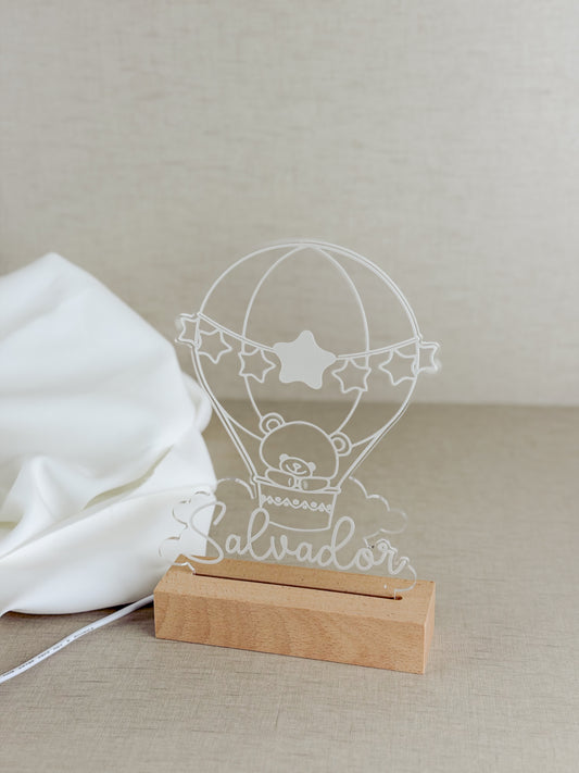 Candeeiro LED Personalizado para Quarto do Bebé — Novo Design F