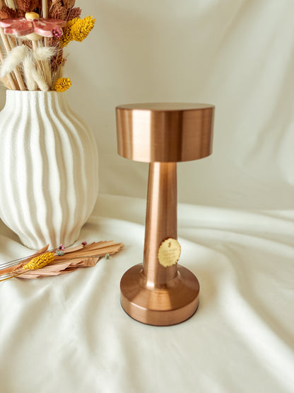 Candeeiro Rose Gold Personalizado com Controlo Tátil de Luz