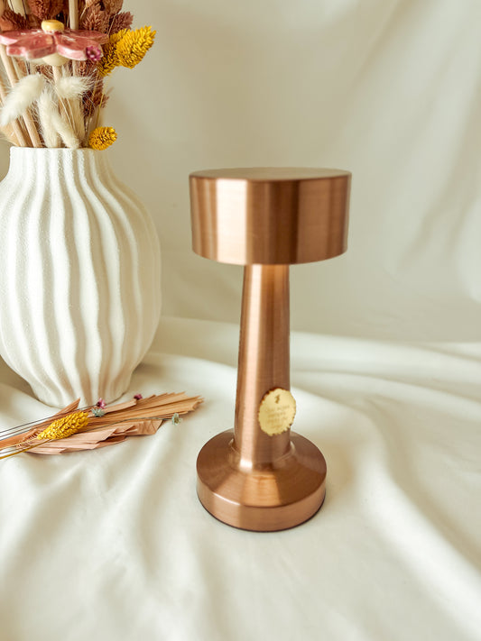 Candeeiro Rose Gold Personalizado com Controlo Tátil de Luz