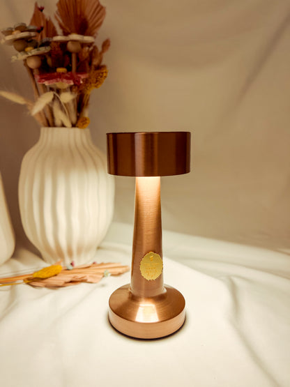 Candeeiro Rose Gold Personalizado com Controlo Tátil de Luz