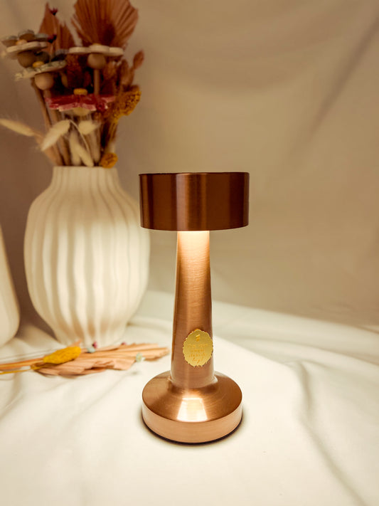 Candeeiro Rose Gold Personalizado com Controlo Tátil de Luz