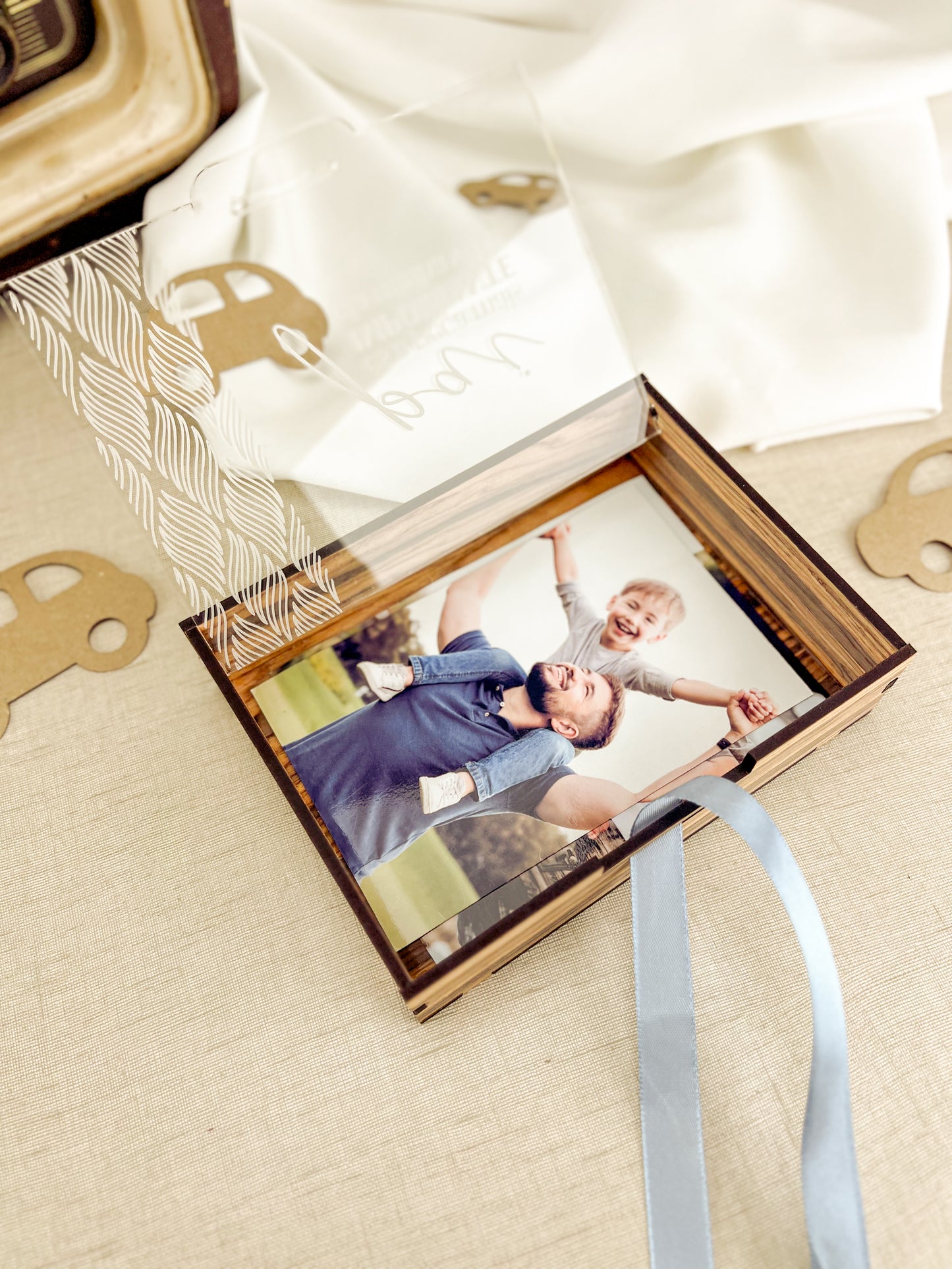Caixa para Fotografias Personalizada para o Dia do Pai
