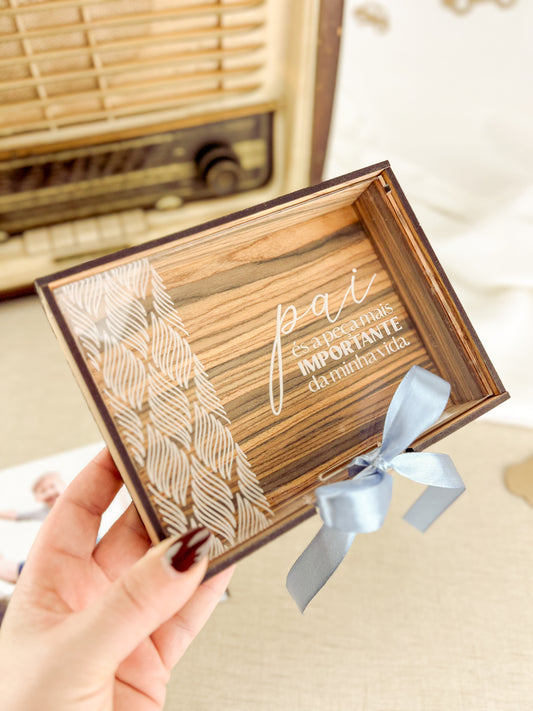 Caixa para Fotografias Personalizada para o Dia do Pai