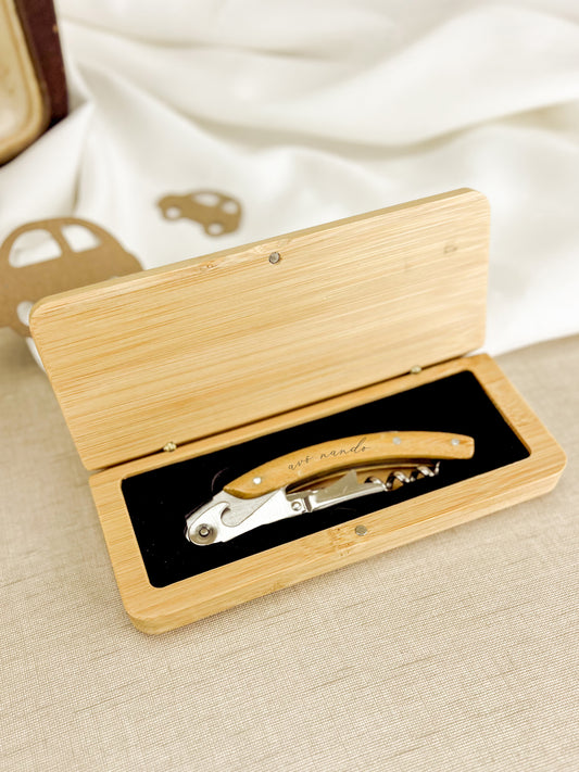 Saca-Rolhas com Caixa Personalizada | Dia do Pai