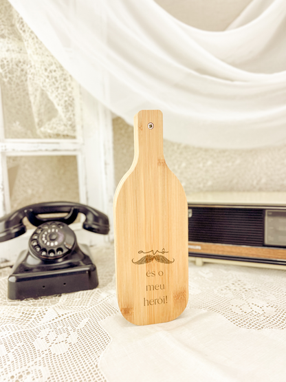 Set de Vinho em Bambu para Avô | Presente Personalizado com Gravação