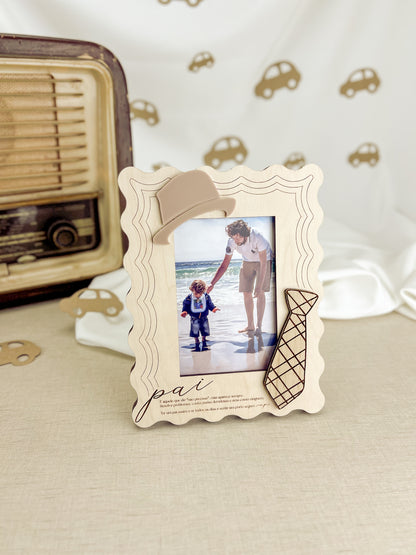 Moldura Gravata Personalizada com Fotografia | Dia do Pai