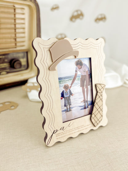 Moldura Gravata Personalizada com Fotografia | Dia do Pai