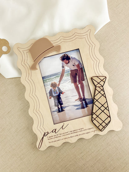 Moldura Gravata Personalizada com Fotografia | Dia do Pai