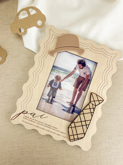 Moldura Gravata Personalizada com Fotografia | Dia do Pai