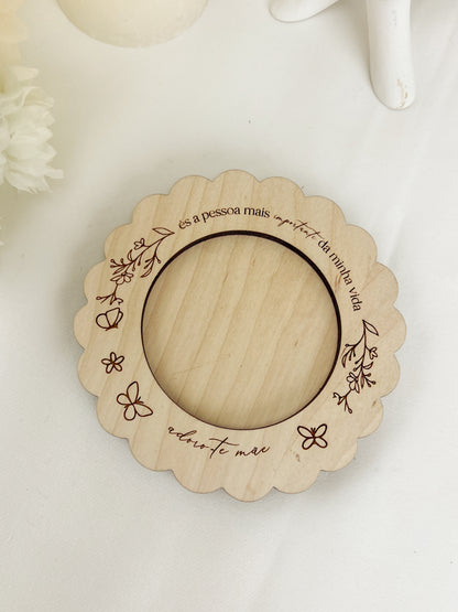 Chávena de Café com Base em Madeira — Set Personalizado