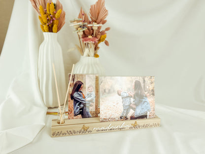 Porta Retratos para Madrinha com Difusor e Duas Fotografias