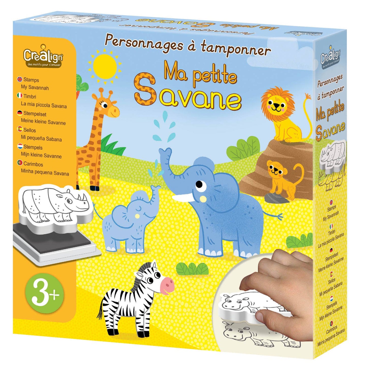 Kit de Carimbos A Minha Pequena Savana | Arte Criativa Infantil