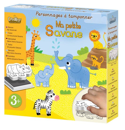 Kit de Carimbos A Minha Pequena Savana | Arte Criativa Infantil