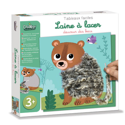 Kit de Laçar Amiguinhos da Floresta | Atividade Manual Criativa 3+