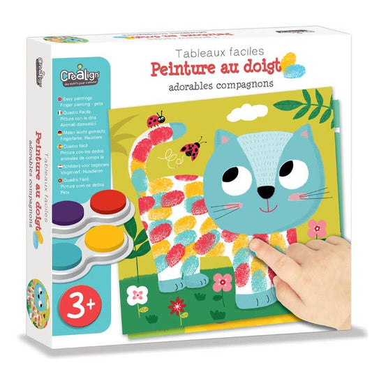 Kit Pintura a Dedo Companheiros Adoráveis | Arte Criativa Infantil 3+