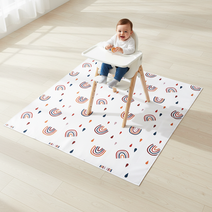 Tapete de Alimentação Impermeável 110x110cm | BLW e Brincadeiras